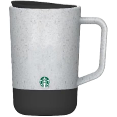 2024 White and Grey Mug with Rubber Bottom & Lid | 14oz