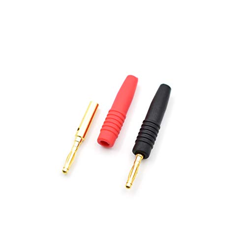 Conectores macho banana 2mm x10 zhenyu negro miniatura 3