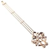 Ciieeo Orologio da Parete al Quarzo a Pendolo in Metallo Dorato 33cm, Kit di Sostituzione Pendolo Brillantini per Riparazione e Decorazione Orologi da Muro Classici