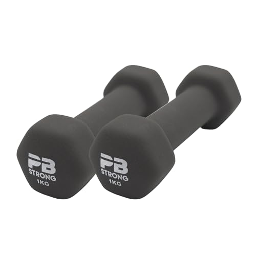 PERFORMBETTER+ Neopren Kurzhantel, Rutschsichere Hantelgewichte in...