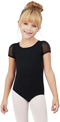 Capezio Puff Sleeve Keyhole Back Leotard-Girls Capezio Puff Sleeve Keyhole Back Leotard-Girls