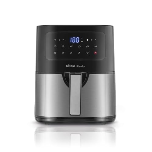 Ufesa Condor, Friteuse Air Fryer 4.5L, Inox, 10 programmes, 1600W...