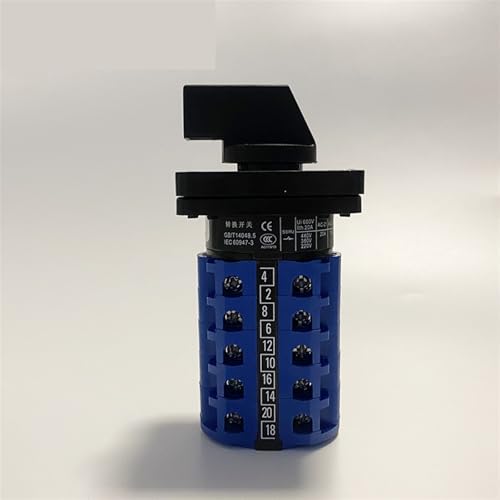 Interruptor de leva selector trifásico 20A contra sobrecargas con cambio giratorio 690V 3