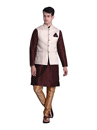 Image of Ethluxis Men's Silk Blend Kurta Set