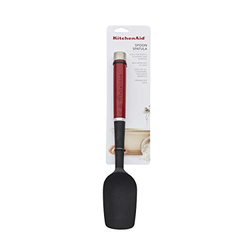 KitchenAid Espátula de colher gourmet, 29 cm, vermelho fosco