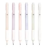 MOZXIRZ 6 Pcs Pastel Mechanical Pencils 0.5mm Cute Mechanical Pencil School Pencil for Kids Students Girls Women Drawing Pencils (Pastel)