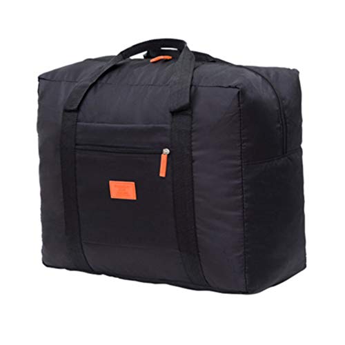 Preisvergleich Produktbild pink888 Faltbare wasserdichte Reisegepäck Kleidung große Kapazität Seesack Aufbewahrung Handtasche, Schwarz (Schwarz) - FFB9BT7JZI7QV2F5598T9175V887