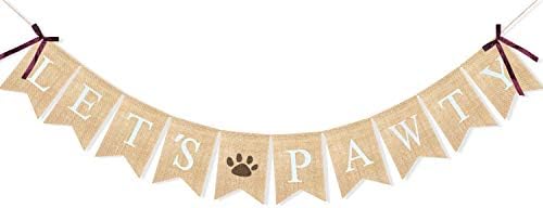 Uniwish Burlap Let’s Pa...