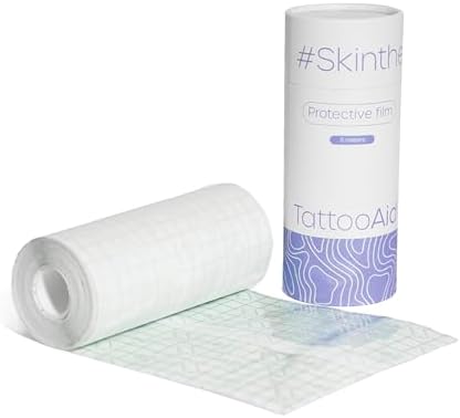TATTOOAID - Film de Protección Transparente, Rollo Transpirable P...