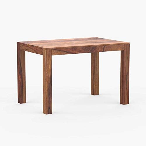 Image of Sheesham Wood 4 Seater Dining Table Set, Solid Wood Four Seater Dining Table| Four Seater Dining Set for Hotel & Restaurant Dinner Table, 3 Chairs & 1 Bench