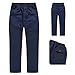 Boys Cargo Joggers Pants Straight Leg Fashion Trousers Classic Loose Sweatpants Casual Hiking Pant with Pockets Navy