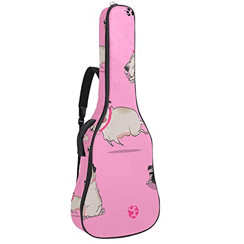 Housse guitare classique et folk imperméable à sangle de transport réglable