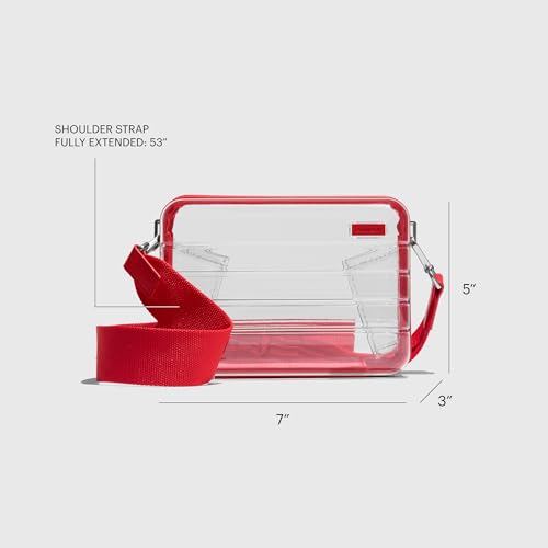 Image of Away Stadium Bag, Stadium-Approved Clear Purse & Crossbody Bag | Clear Stadium Bag for Concerts, Festivals and Sports Events, Compact 5 inch x 3 inch x 7 inch Crossbody Design