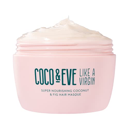 Coco & Eve Like a Virgin Hair Masque – Coconut & Fig Hair Mask for Dry Damaged hair with Shea Butter & Argan Oil for Hair Repair & Hydration | Deep Conditioning Mask Hair Treatment (212 ml)