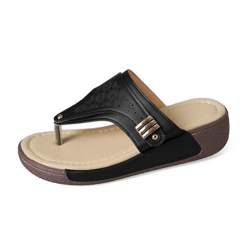 Allbestop Sandalette Femme Sandales Confortables Femme Décontractées Enfilade Talon Moyen Bout Ouvert Respirantes Légères Plage Quotidien Short Jean...