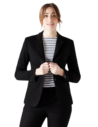 Image of ROCKSY Black Smart Casual Formal Blazer for Women, Regular Fit Stylish Blazer for Women