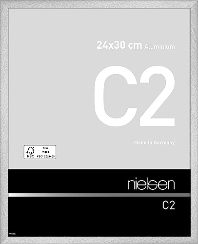 Cadre photo C2 nielsen 24 x 30 cm argenté réfléchissant de format mural