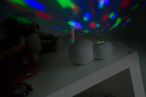 Humidificateur diffuseur d’arômes Alecto BC-21 projecteur ciel étoilé blanc