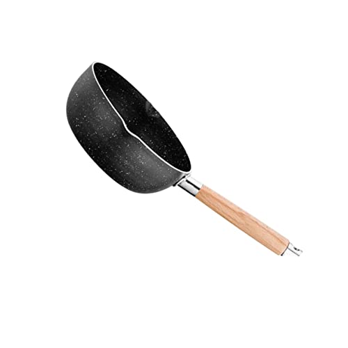 FUNNETOYU Sartén para Tortillas Japonés con Mango de Madera Revestimiento Antiadherente de Piedra Médica Resistente al Calor para Cocina Diaria