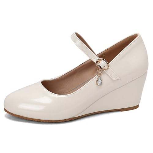 Escarpins Femme À Talons Compensés 865 Blanc Taille 45 EU/47Cn