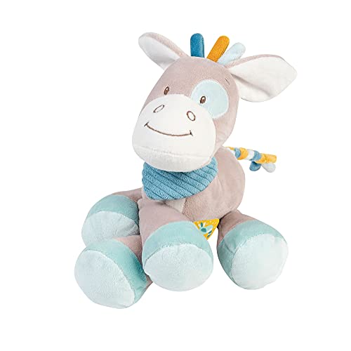 NATTOU Doudou Cheval, Compagnon de naissance, Hauteur : 30 cm, Tim et Tiloo, Beige, 498005