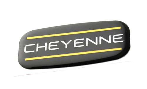 Image of 2Pc Cheyenne Cab Emblem Badge Logo Roof Pillar Replacement for 88-07 Silverado (Yellow), EI-SilveCutom#2