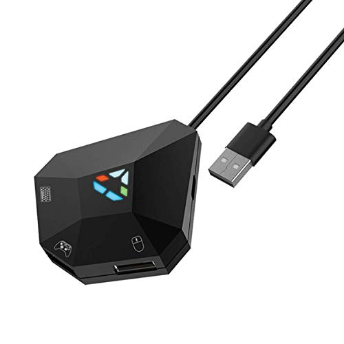INF Adaptador de Teclado y Mouse para Juegos para Consolas de Juegos, Adaptador de Teclado y Mouse Compatible con Nintendo Switch, con PS4, PS3, Xbox One, Xbox 360 Cover