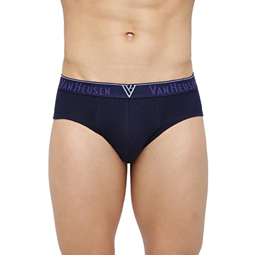 Van Heusen Men Anti Bacterial Briefs - 100% Cotton - Pack of 3 - Colour Fresh, Moisture Wicking