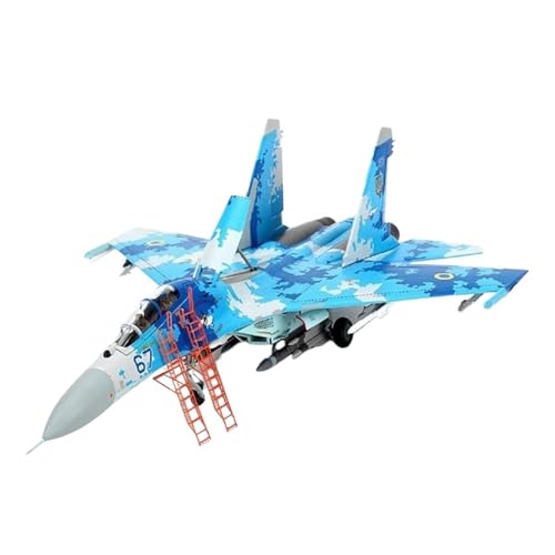 Modelo avión combate SU-27 escala 1/72 réplica miniatura de metal para exposición