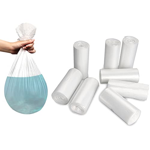 0.5 Gal Trash Bags Small 240 pcs Clear Strong Tiny Garbage Bags for Mini Desk Trash Can, Fit 0.4-0.8 Gal