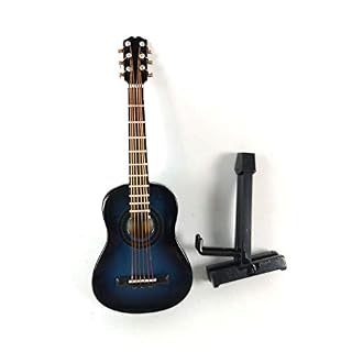 ALANO Guitare miniature ornementale Instrument de musique Décoration Cadeau - Les Beatles, Paul McCartney, John Lennon, RIngo Starr, George Harrison