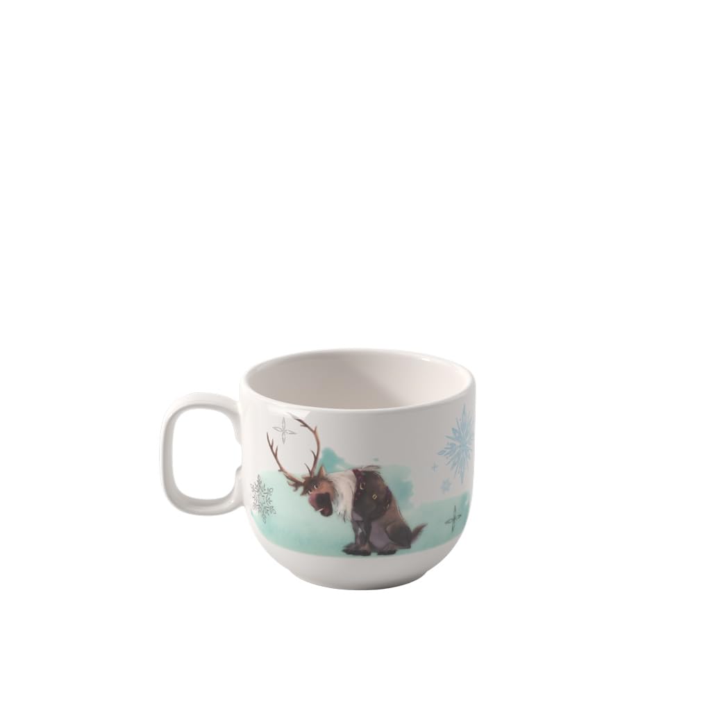 Villeroy & Boch - Disney Frozen Kinderbecher klein mit Henkel 6er Set, 170 ml, Spülmaschinenfest, Mikrowellensicher, Tasse für Kinder Disney Olaf, Becher, Premium Porzellan