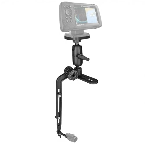 VINmounts Fish Finder Mount 1.5" Ball Base for Kayak, Kayak/SUP Transducer Mounting Arm, Marine Electronics Mounts for Boat, Compatible with Scotty, Lowrance, Garmin Fish Finder