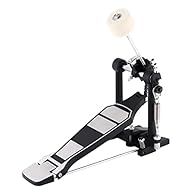 LOLUNUT single foot pedal adopts a thick chain,a wider bottom plate,a longer pedal, and an overweight design Adjustable angle cotton felt hammer, made of high-density felt and metal rod. Easily bring you a full, powerful, rhythmic sound Adjustable an...