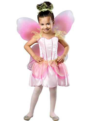 Disfraz infantil hada con alas talla pequeña miniatura 1