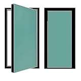 sportello ispezione Porta di accesso con foro nel muro ad incasso a filo larghezza esterna, portello di ispezione telaio in lega di alluminio(B Black,W 60 CM L 120 CM)