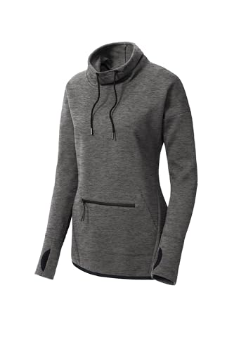 SPORT-TEK Women's Triumph Cowl Neck Pullover2