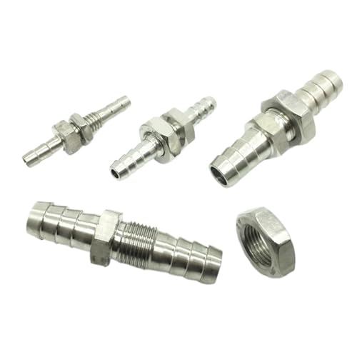 Adaptateur de raccord de tuyau cannelé inox pour tube flexible 8mm - 2