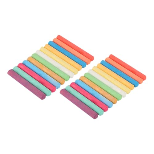 Milisten 2 Dustless Painting Chalks Easy to Wipe Teaching Supplies for Blackboard Sidewalks and Indoor Outdoor Use of Chalks