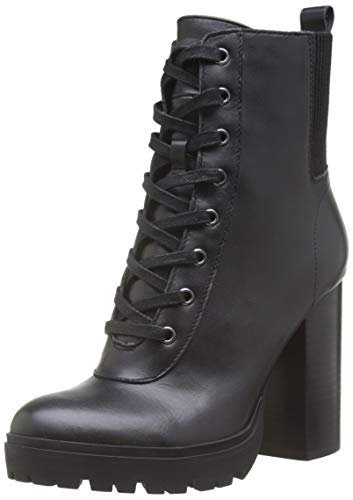 Steve Madden SM11000669 Damen Kurzschaft Stiefel, Schwarz (Black Leather...