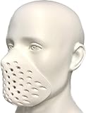 3D Mask Inner Bracket for Comfortable Mask Wearing-Internal Support Holder Frame for Balaclavas-Silicone Face Shell for Cosplay -Lower Half Face Protective for Airsoft/Paintball/BB Gun (White)