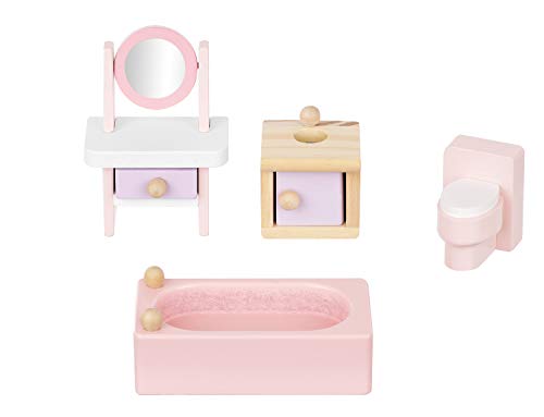 Puppenmöbel Puppenhaus Zubehör Möbel aus Holz 22 Teile 22609 – Bild 7