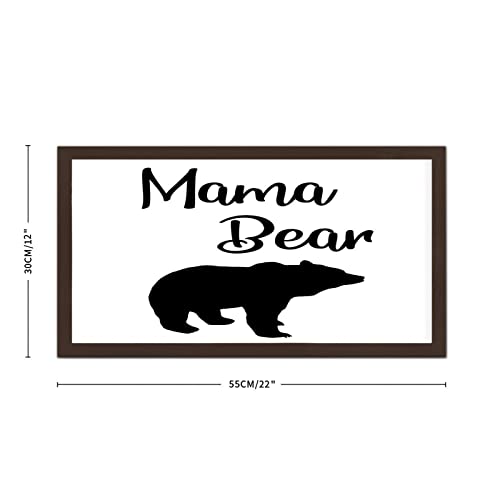 Décoration murale en bois Mama Bear suspendre plaque maison
