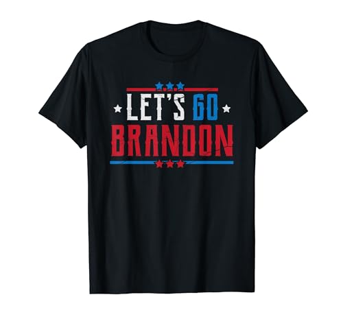 Lets Go Brandon Tee, bandiera americana conservatrice liberale Maglietta