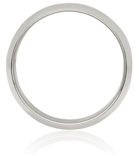 IceCarats 925 Sterling Silver 10mm Half Round Plain Classic Wedding Band Ring3