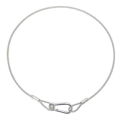 10PCS WorldLite Premium Stage Lights Safety Cable, 110lb Load Duty and 4mm in diameter, 31.5’’ Stainless Steel Safety Rope for Stage Lighting Par Light Moving Head Light
