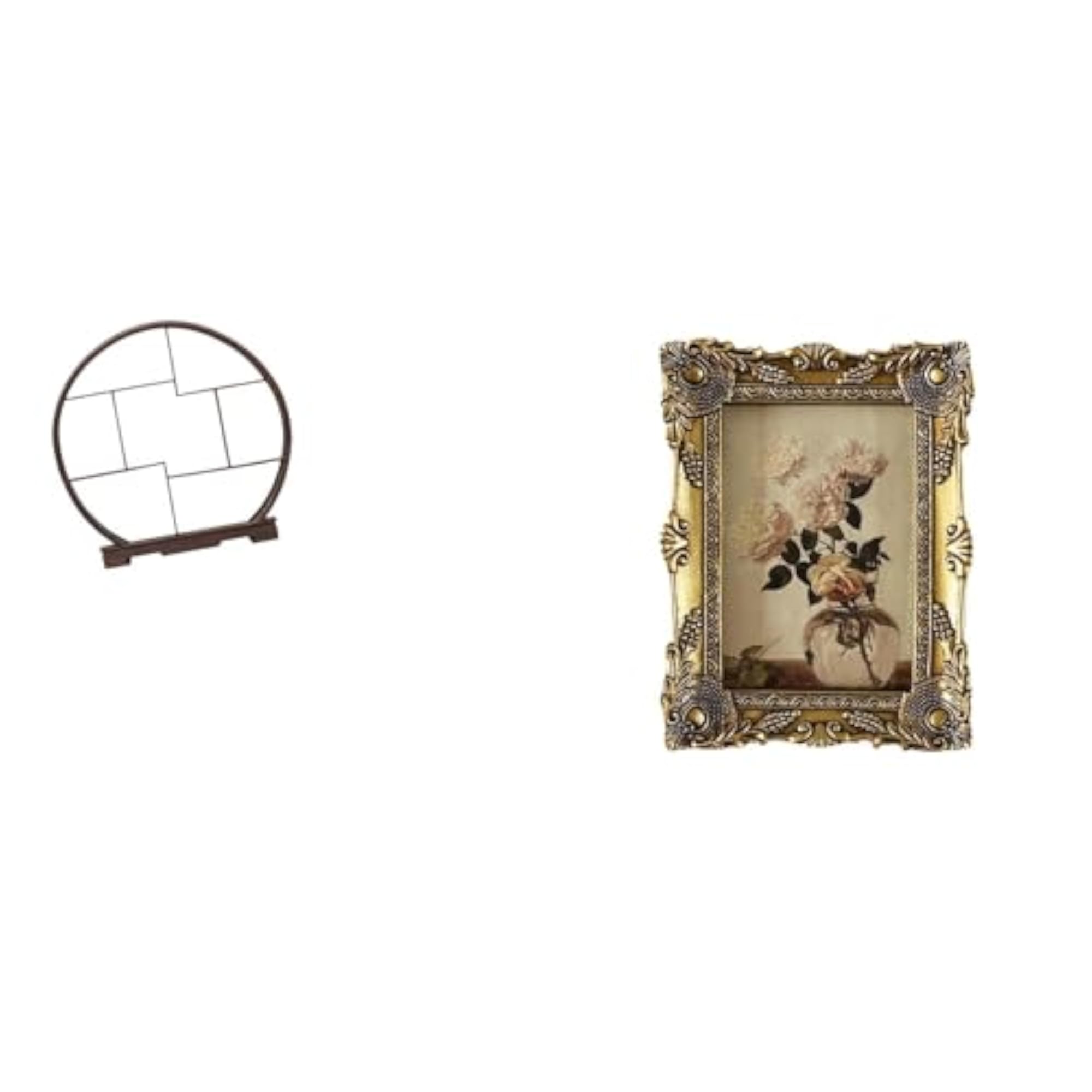 Antique Resin Display Rack for Home Office Tabletop