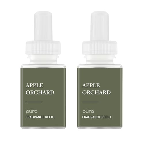 Pura Smart Home Scent Refill - Long-Lasting Premium Fragrance per Refill - Clean Diffuser Fragrance for Home Office & Apartment - 2 Pack Apple Orchards