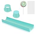 DAOVFOR Round Cake Pop Mold Set with 9 Inch Tray and Sticks, ABS Cake Pop Maker, Circle Cake Pop Cutter and Pusher, Baki