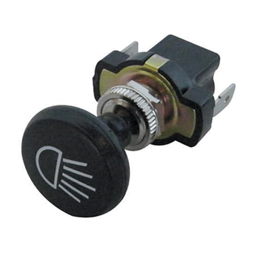 Red Hawk ACC-0002 Headlight Switch Compatible with/Replacement for Club Car 1013858 E-Z-GO 18431G1 31014G1 ; ACC-0002 Golf Carts